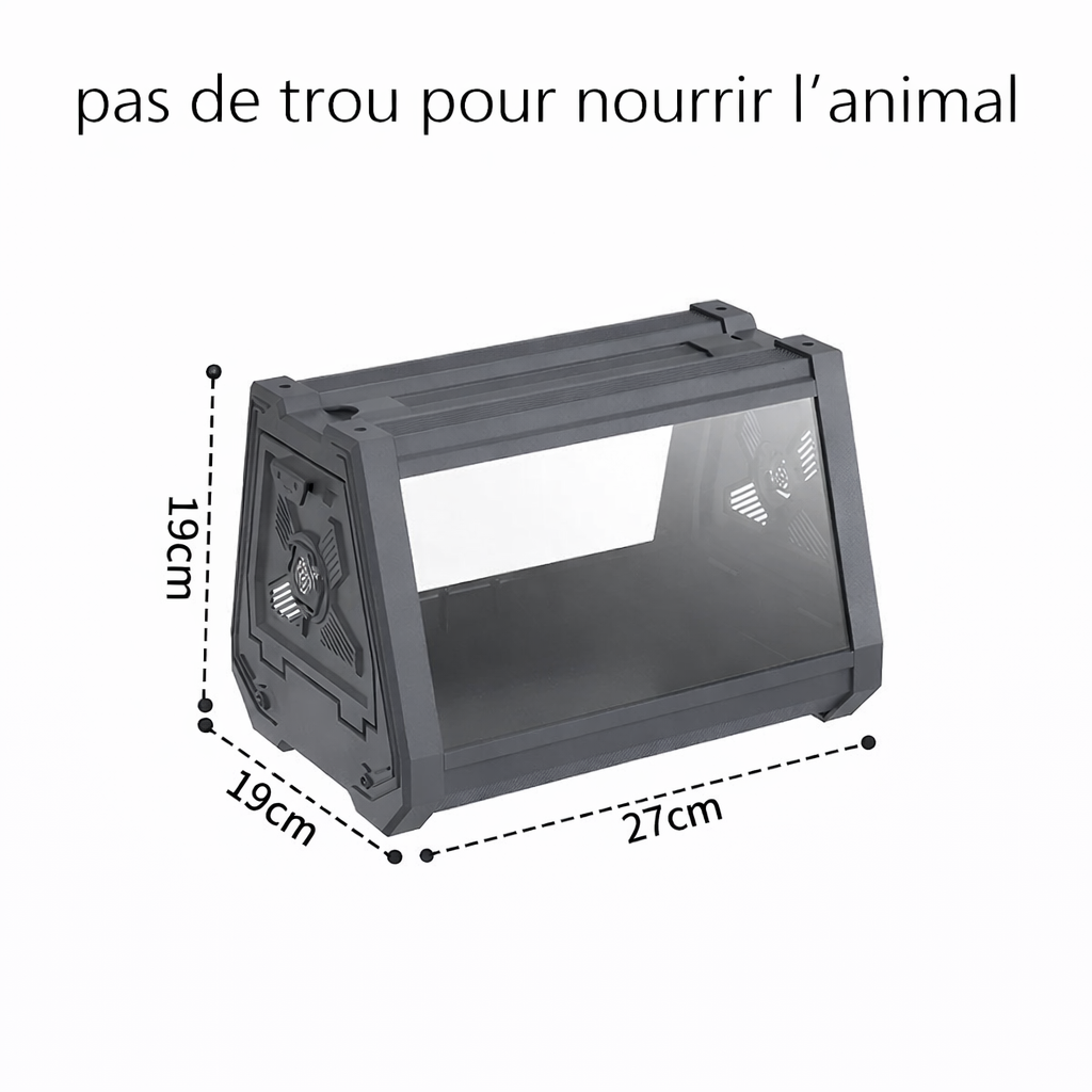 Terrarium gecko à crête – Design moderne ventilé