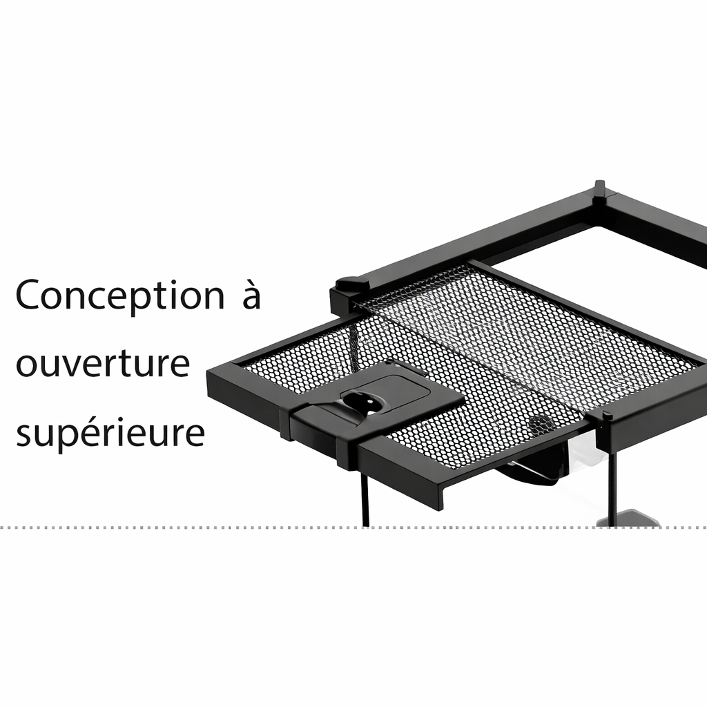 Terrarium pour gecko à crête – Verre vertical grimpant