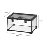 Terrarium pour gecko à crête – Verre vertical grimpant