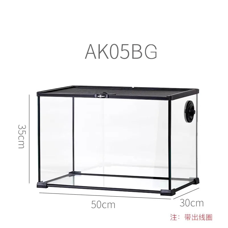 Terrarium pour gecko à crête – Verre vertical naturel